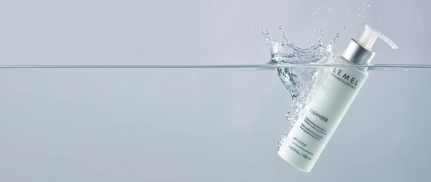 Cleanser entrando al agua